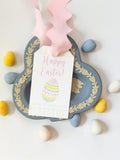 "Happy Easter" Egg Hang Tag