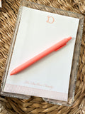 Peach Fuzz Pinstripe Notepad