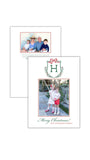 Christmas Crest  with Red Bow Christmas Card