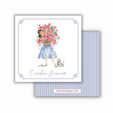 Frenchy Girl with flowers