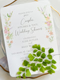 Floral Frame Party Invitation {pink}
