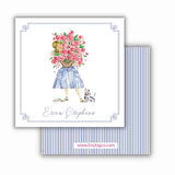 Frenchy Girl with flowers