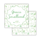 Spring Toile Gift Tag {green}
