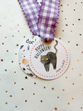 Round Cat Happy Halloween Tiny Tag