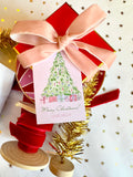 Pink Christmas Tree {hangtag}