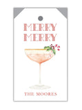Cocktail Coupe Merry Merry Hangtag