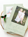 Floral Sage Christmas Card