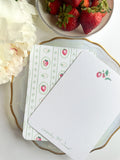 Strawberry + Scallop Notecard Set