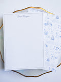 Spring Toile Notecard Set {blue}