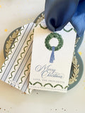 Boxwood and Blue Sash Hangtag