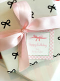 Pink Gingham and Bow