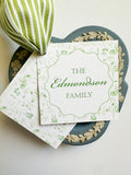 Spring Toile Gift Tag {green}