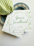 Spring Toile Gift Tag {green}