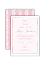 Perfectly Pink Scallop Invitation