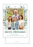 Greens + Gold Christmas Card