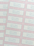 Vinyl Name Labels