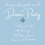 Blue Block Print Invite {square}