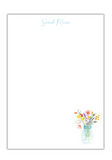 Fresh Flowers in Jar Notepad