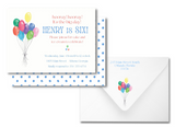 Balloon Party Invitation {Blue}