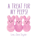 Peeps Trio Gift Tag {pink}