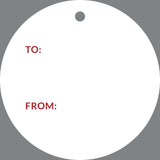 Round Gingerbread Gift Tag (non-personalized)