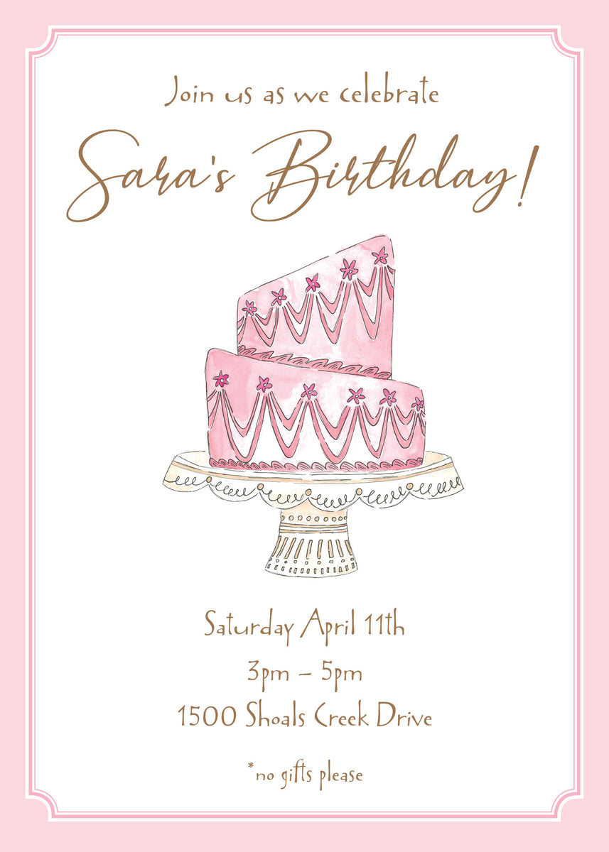 Cake Invitation