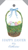 Moss Basket Hang Tag with eggs