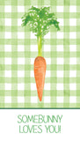 Non-Personalized  "Some Bunny Loves You" Hangtag  {gingham}