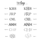 Collegiate Diagonal Stripe Folded Note Cards