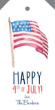 4th of July flag hangtag (large)