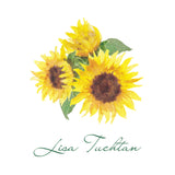 Sunflower gift tag