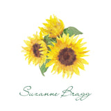Sunflower gift tag