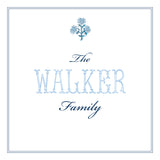 Block Print Gift Tag-Blue