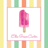 Watercolor Popsicle {stripes}