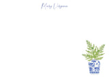 Chinoiserie + Fern Notecard