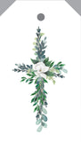 Greenery Cross Hang Tag