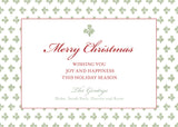 Block Print Christmas Card