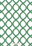 Boxwood Lattice Christmas Card (Vertical)