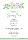 Daisy Spray Invitation
