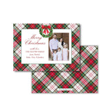 Tartan Wreath Christmas Card