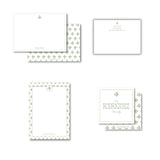 Green Block Print Gift Set