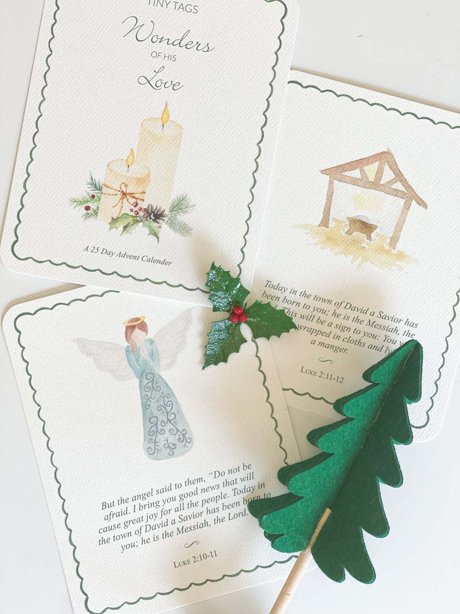 Wonders of His Love Advent Card Set – Tiny Tag Co.