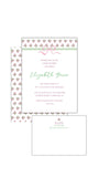 Block Print Baby Shower Invitation-Pink