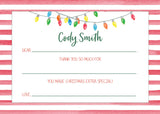 Vintage Lights Fill-in Notecard