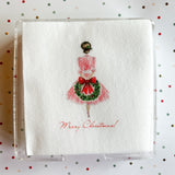 Vintage Girl Paper Cocktail Napkins (brown)