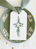 Greenery Cross Hang Tag