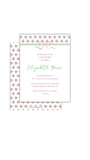 Block Print Baby Shower Invitation-Pink