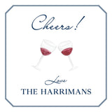 Watercolor Wine Glasses