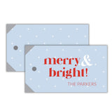 Merry + Bright! {horizontal hangtag}