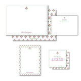 Pink + Green Block Print Gift Set